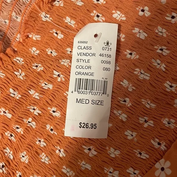 NWT pac sun adorable orange floral crop top! - Picture 4 of 4